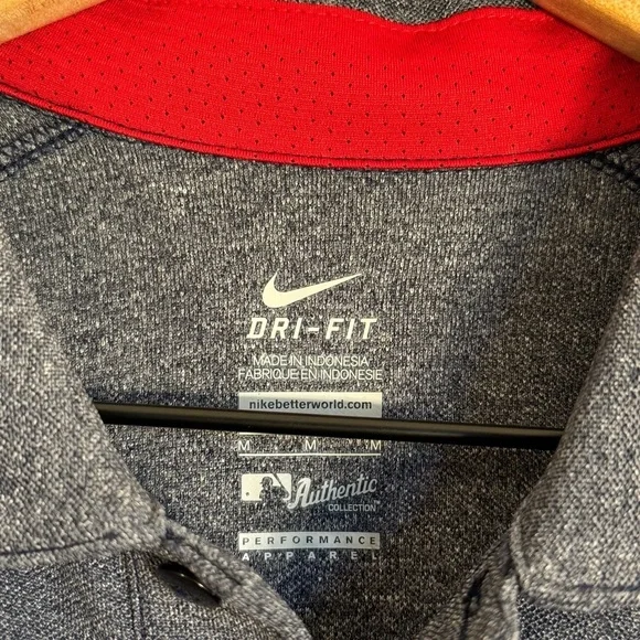 Nike Dri-fit Minnesota Twins MLB Heathered Blue Polo Shirt Mens Size Medium - Picture 6 of 11